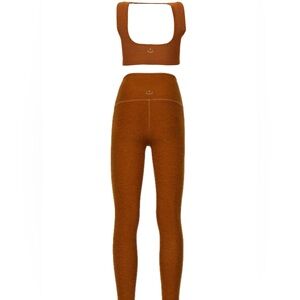 NWT Beyond Yoga Matching Set - Spacedye Caught in the Midi Leggings + Sports Bra